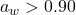 Rendered by QuickLaTeX.com a_w > 0.90