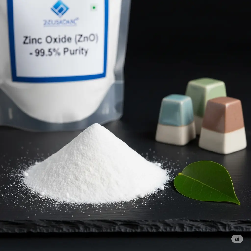Bột hóa chất Zinc Oxide (ZnO) tinh khiết do Hóa Chất Doanh Tín cung cấp.