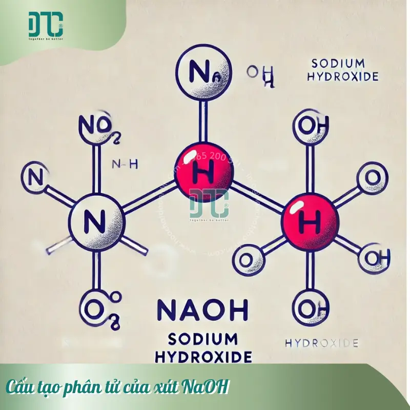 Cấu tạo phân tử của xút NaOH