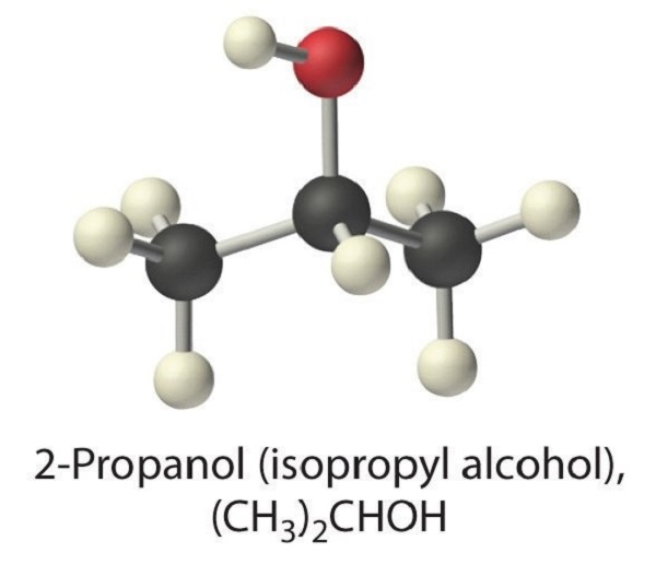 Công thức hóa học dung môi Isopropyl Alcohol