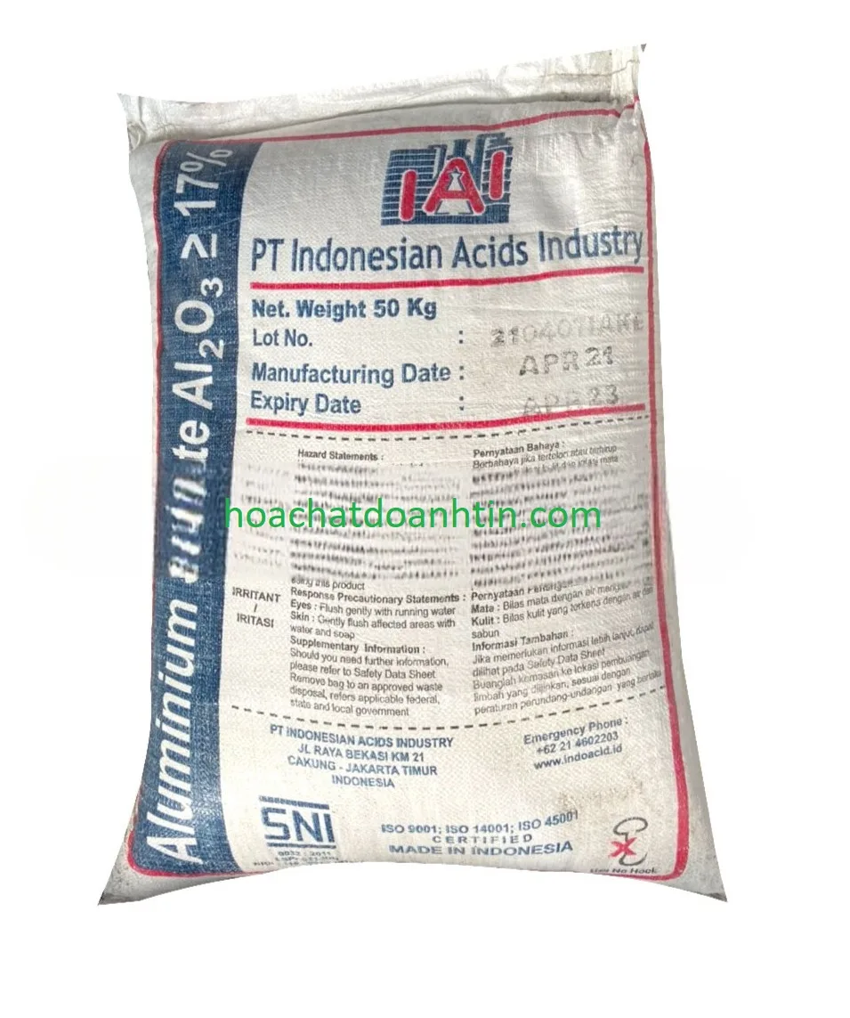 Phèn Nhôm (Aluminium Sulphate) Al₂(SO₄)₃: Công Dụng & Mua - Image 2