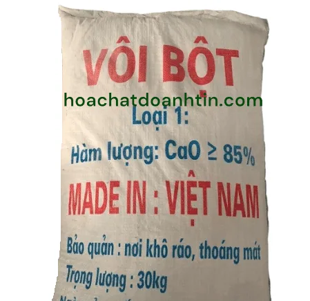 Bao bì Canxi Oxit CaO 90% Hóa Chất Doanh Tín