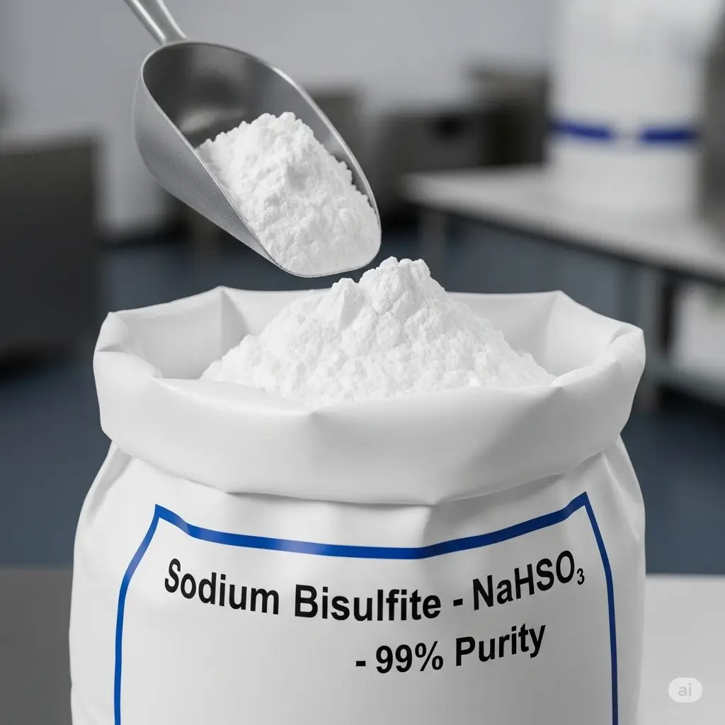Bột hóa chất Sodium Bisulfite (NaHSO₃) chất lượng cao của Hóa Chất Doanh Tín.