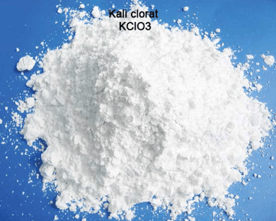 Tinh thể Kali Clorat (KClO3) trắng tinh khiết