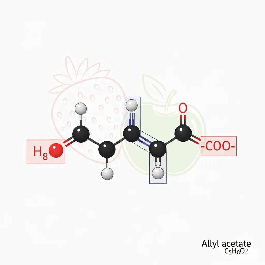Cấu trúc hóa học của Anlyl axetat