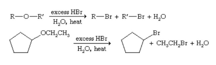 Phản ứng phân tách của ete