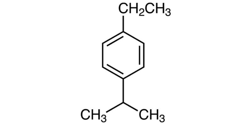Cấu trúc phân tử của hóa chất Cumen (Isopropylbenzene)