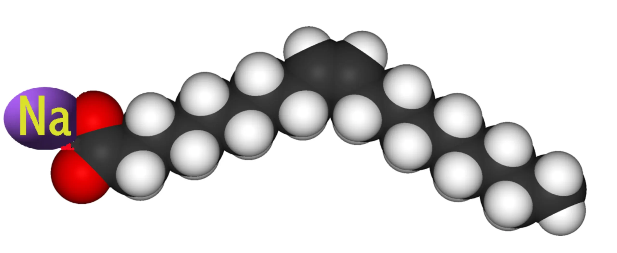 Sơ đồ cấu trúc phân tử Sodium Oleate