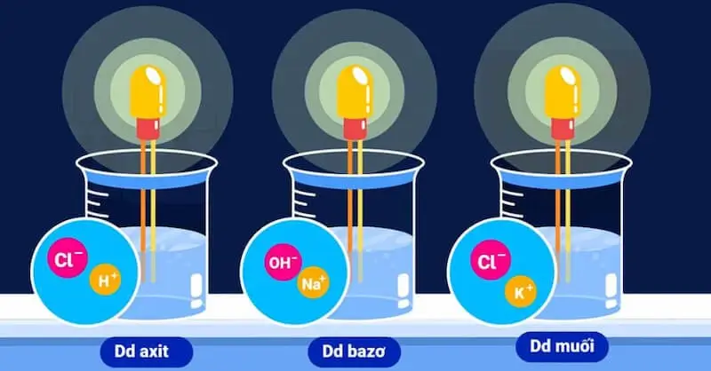 Có nhiều loại chất điện li khác nhau