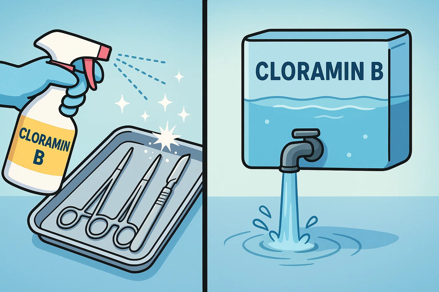 ứng dụng cloramin b khử trùng xử lý nước