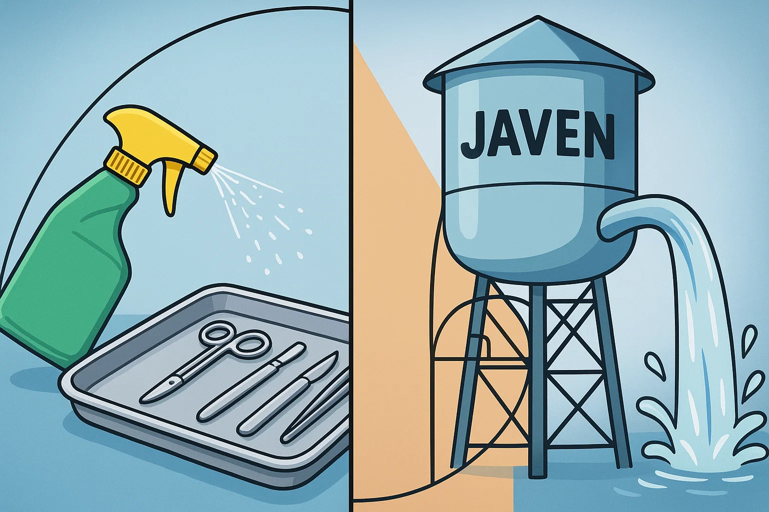 ứng dụng javen khử trùng xử lý nước
