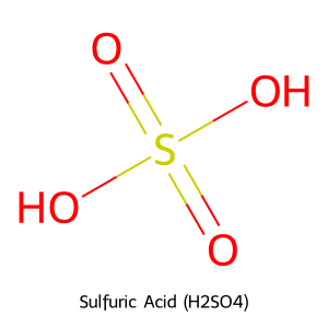 Cấu trúc phân tử Axit Sunfuric H2SO4
