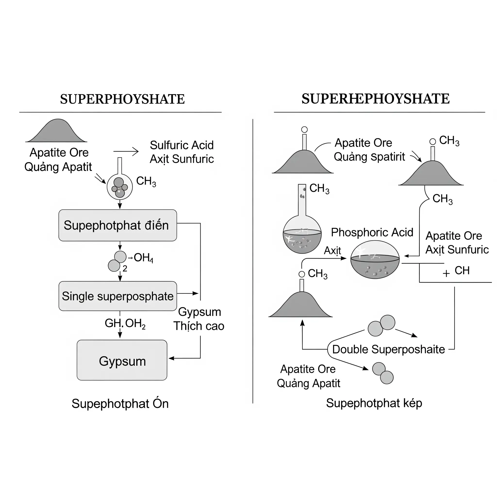 Quy trình sản xuất Supephotphat