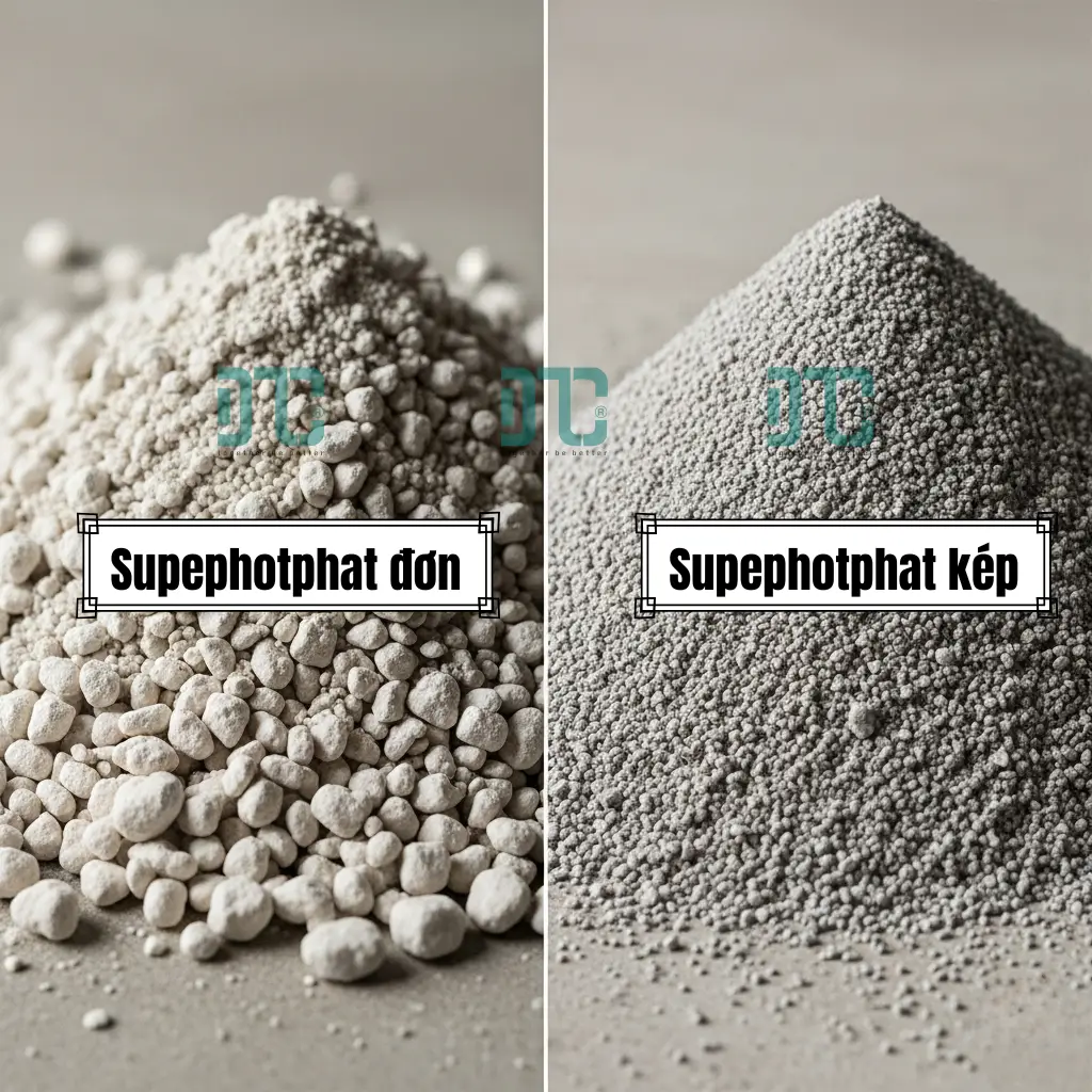 So sánh Supephotphat đơn và kép