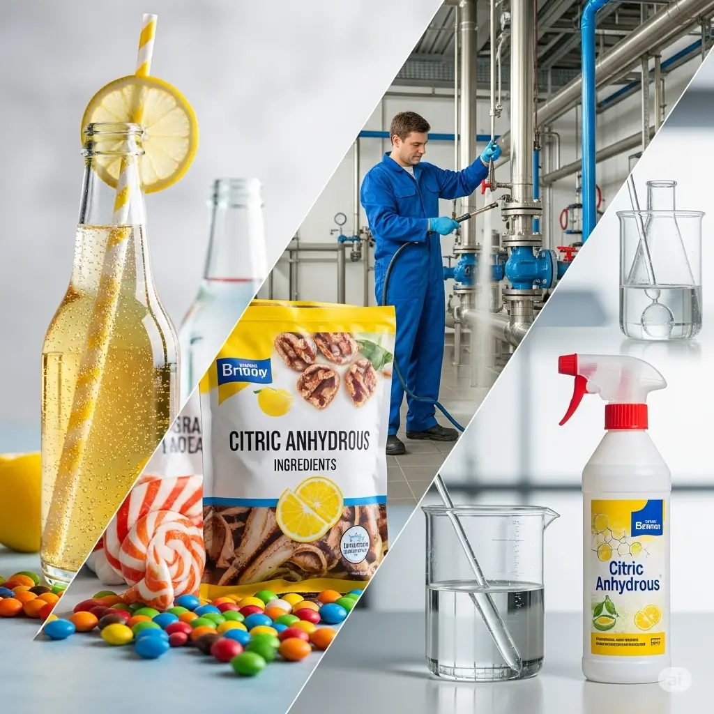 Ứng dụng Acid Citric Anhydrous