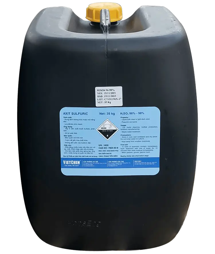 Acid sulfuric H2SO4 10% - 98%