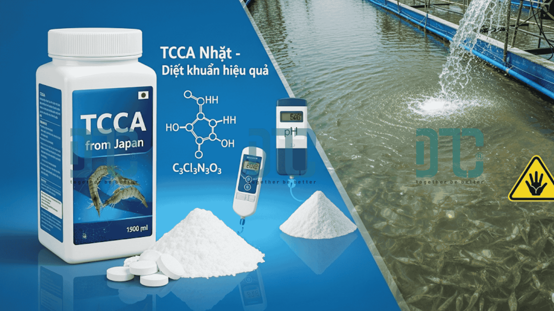 Minh họa TCCA Nhật trong xử lý nước