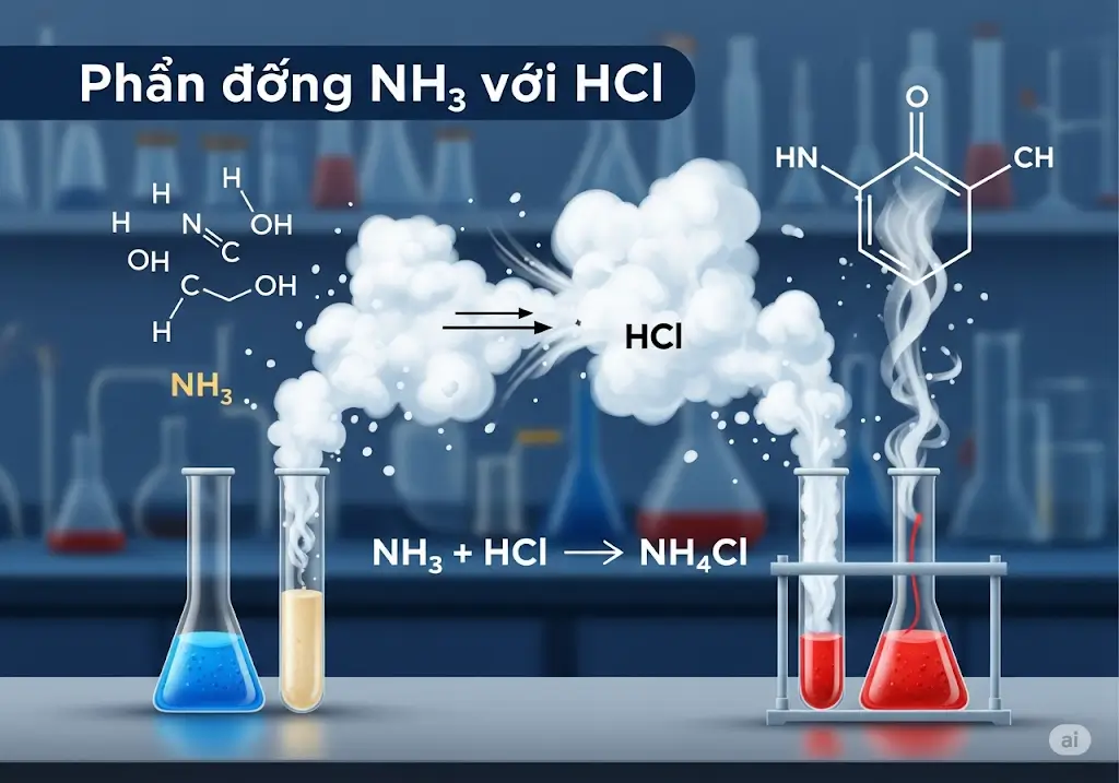 Phản ứng NH3 với HCl