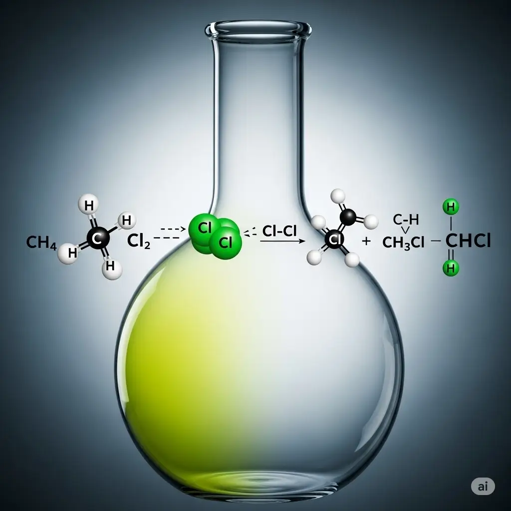 phản ứng thế methane và clo
