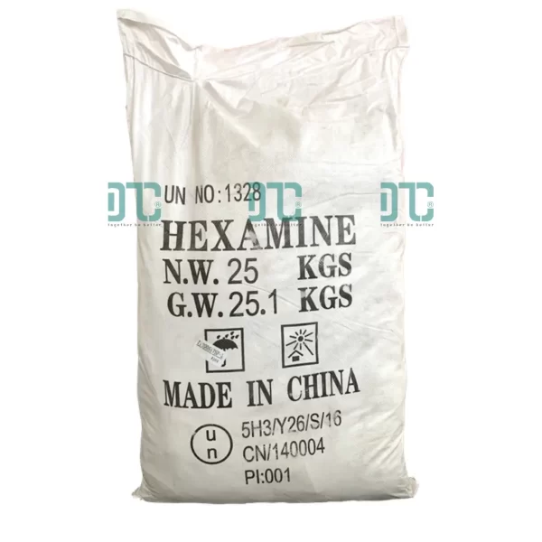 Hóa chất Hexamine C6H12N4 99% dạng hạt tinh thể trắng, đóng bao 25kg