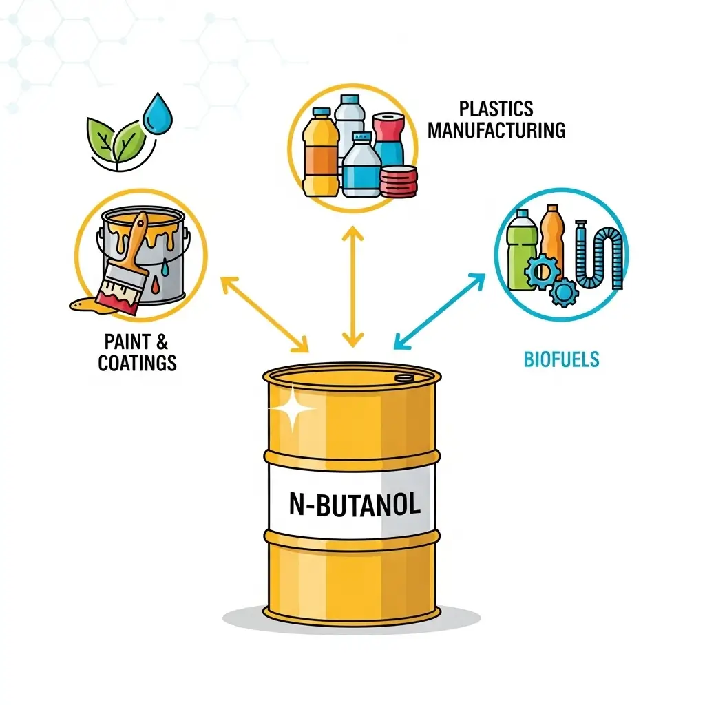 N-Butanol là một dung môi linh hoạt, được ứng dụng rộng rãi trong nhiều 