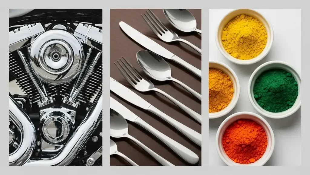 Các ứng dụng công nghiệp đa dạng của Crom trong mạ điện, thép không gỉ và thuốc nhuộm