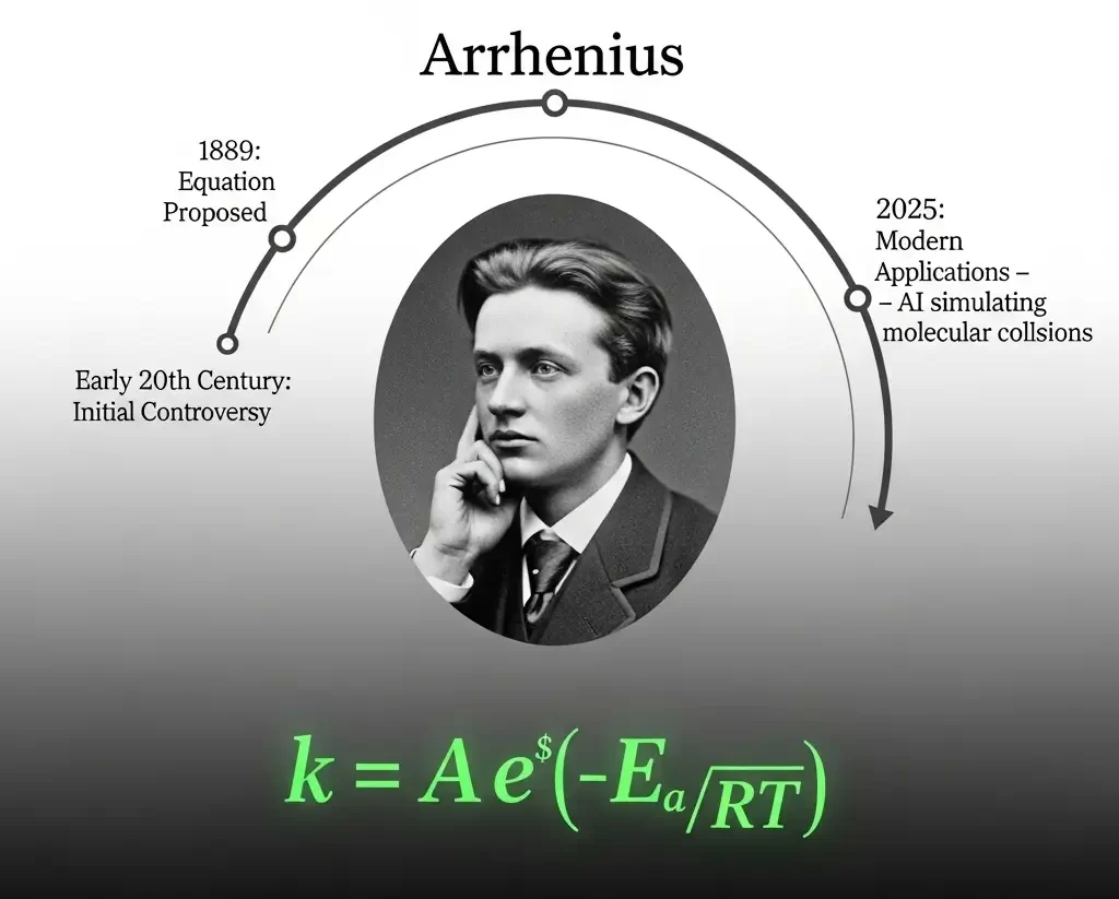 Lịch sử phát triển phương trình Arrhenius qua hình ảnh