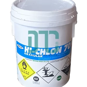 Chlorine Hi-Chlon Ca(OCl)2 70%, Nhật Bản, 45kg/thùng