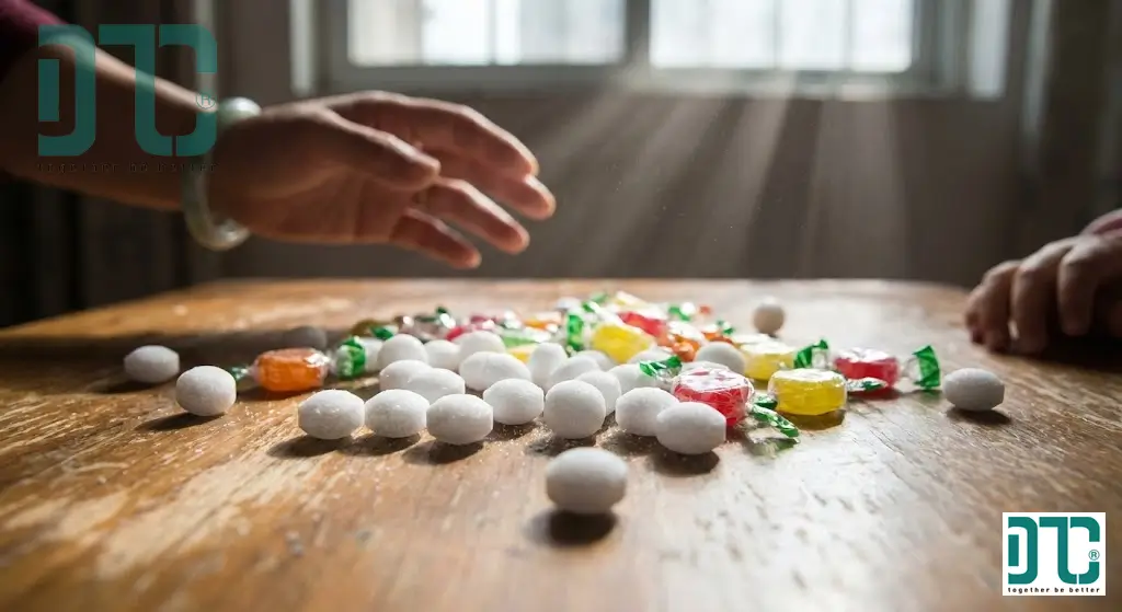 Cảnh báo nguy hiểm trẻ em ăn nhầm băng phiến (Naphthalene) do tưởng là kẹo gây ngộ độc cấp tính và vỡ hồng cầu.