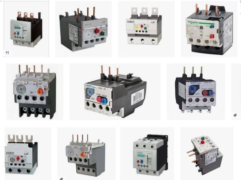 Các loại rơ le nhiệt được sử dụng phổ biến năm 2025