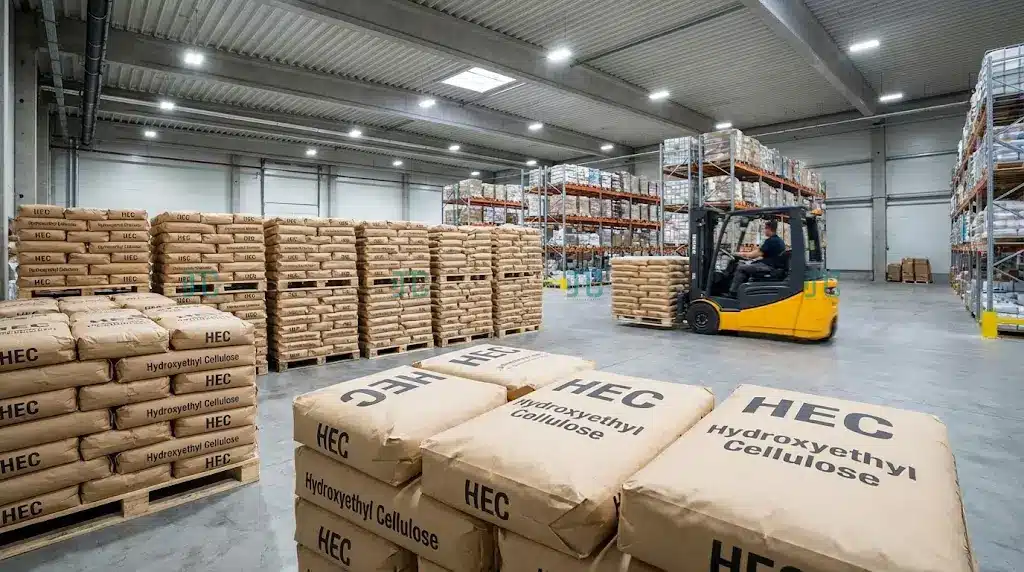 Kho hàng hóa chất HEC số lượng lớn tại Doanh Tín, sẵn sàng cung cấp sỉ lẻ các mã HEC 30000 và 100000.