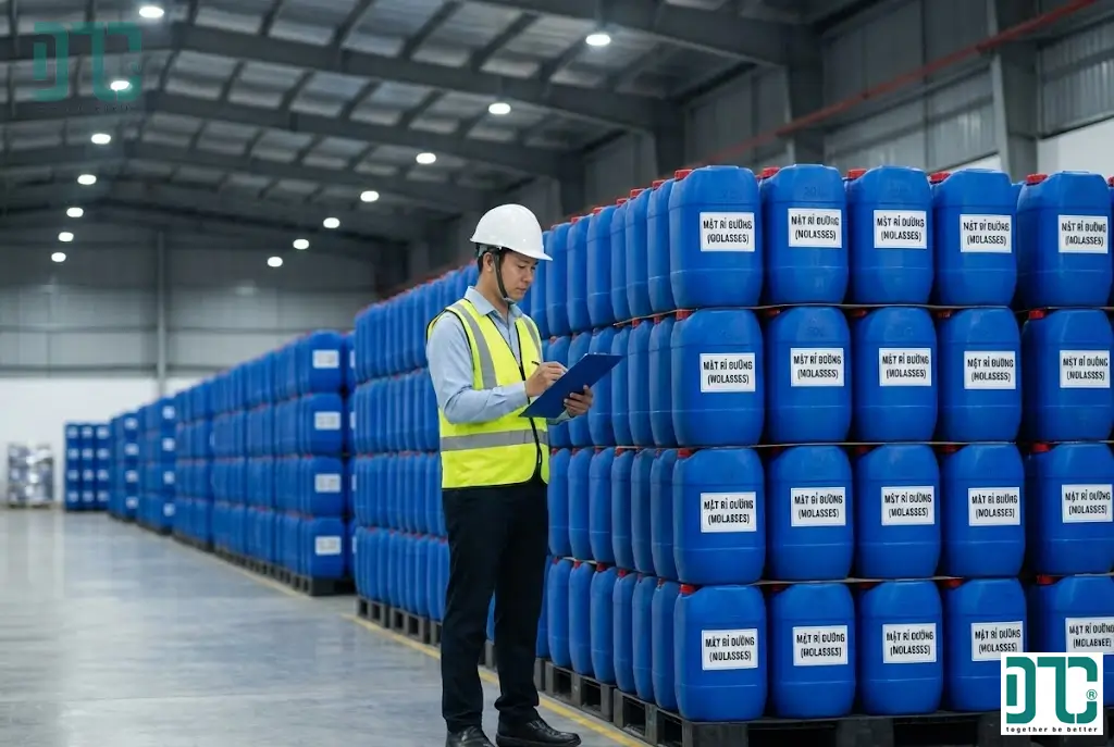 Mua mật rỉ đường can 30 lít 40kg giá sỉ lẻ uy tín tại TPHCM kho Hóa Chất Doanh Tín.