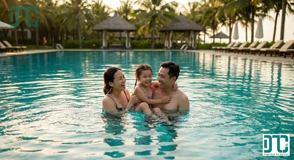 Hướng dẫn tính toán xử lý nước hồ bơi đạt tiêu chuẩn QCVN 02-2009/BYT giúp nước trong xanh an toàn.