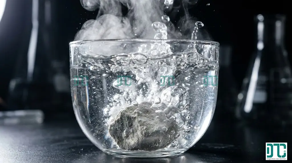 Phân biệt vôi nung và vôi tôi bằng phản ứng tỏa nhiệt với nước, cách nhận biết vôi bột chất lượng.